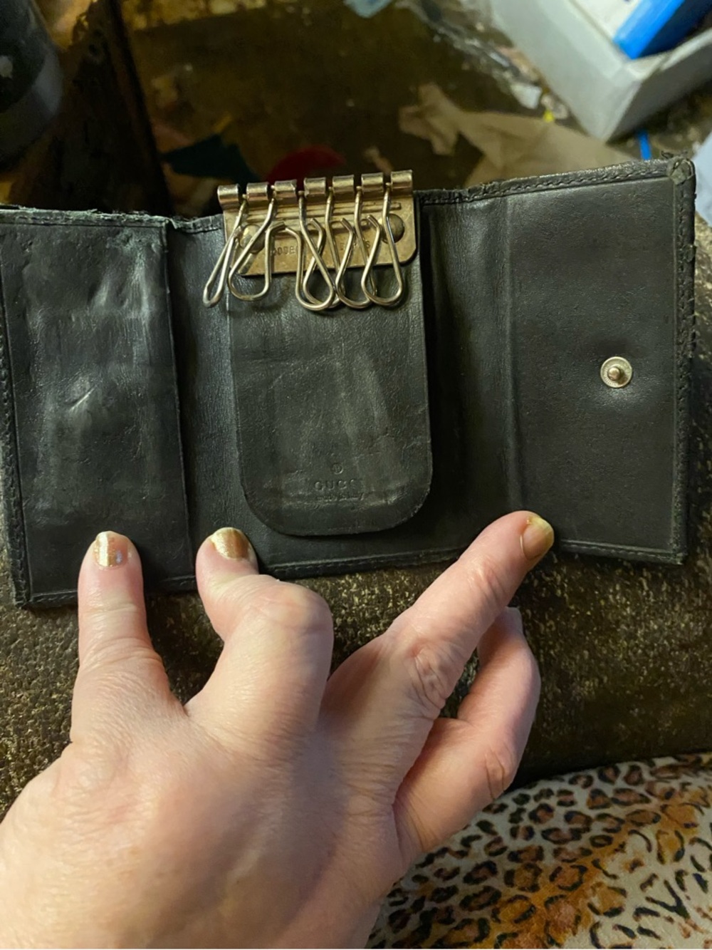 GUCCI VINTAGE MONAGRAM KEY CASE WALLET - Picture 6 of 10